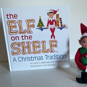 *♪ Elf on the Shelf Christmas 2005 HC Book - Girl book w/ unbranded elf doll *♪